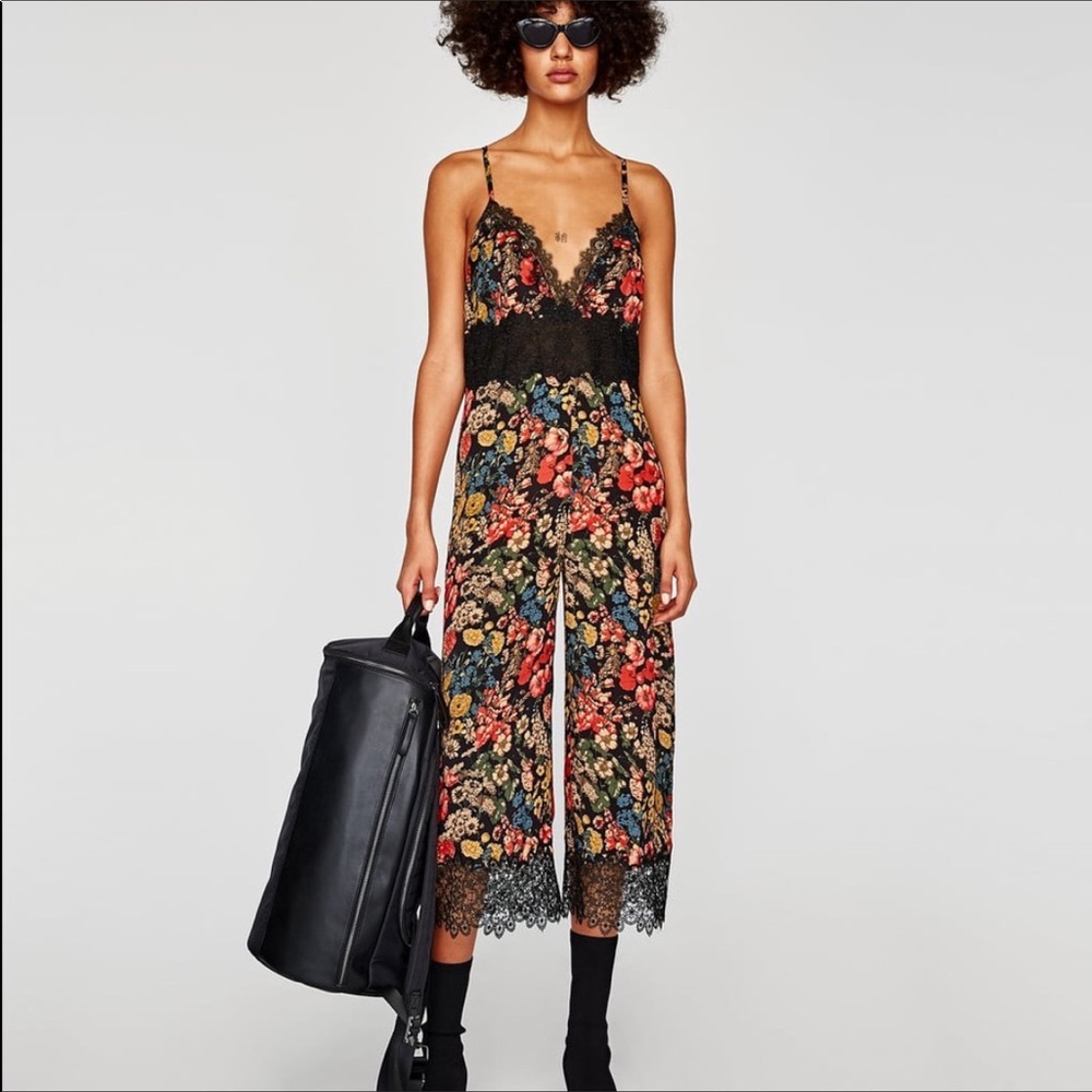 zara lace jumpsuit